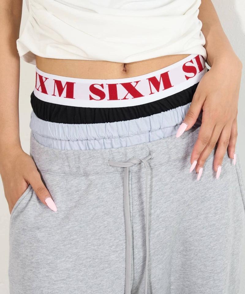 【新色追加】Six M/シックスエム トリプルレイヤードパンツ