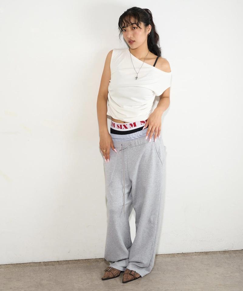 【新色追加】Six M/シックスエム トリプルレイヤードパンツ