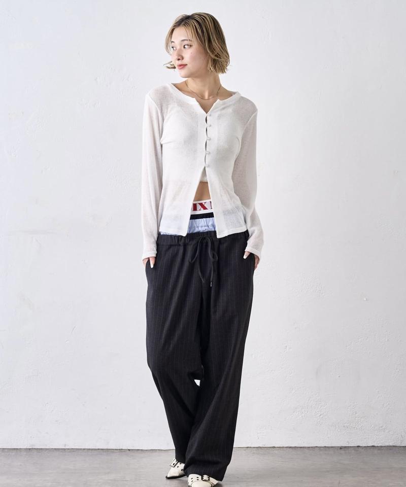 【新色追加】Six M/シックスエム トリプルレイヤードパンツ