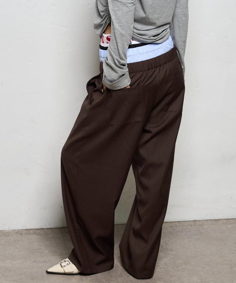 【新色追加】Six M/シックスエム トリプルレイヤードパンツ