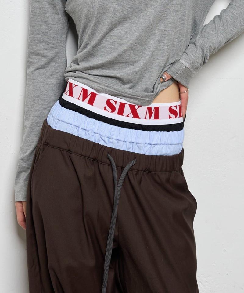 【新色追加】Six M/シックスエム トリプルレイヤードパンツ