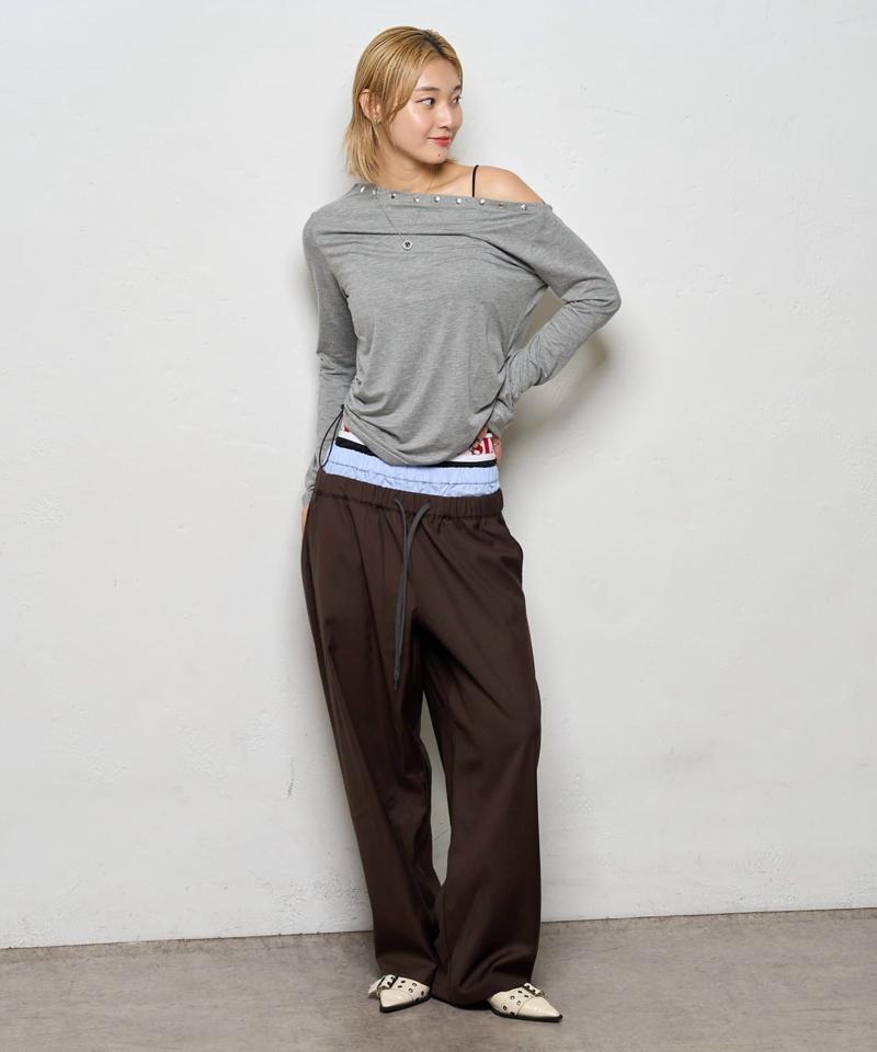 【新色追加】Six M/シックスエム トリプルレイヤードパンツ