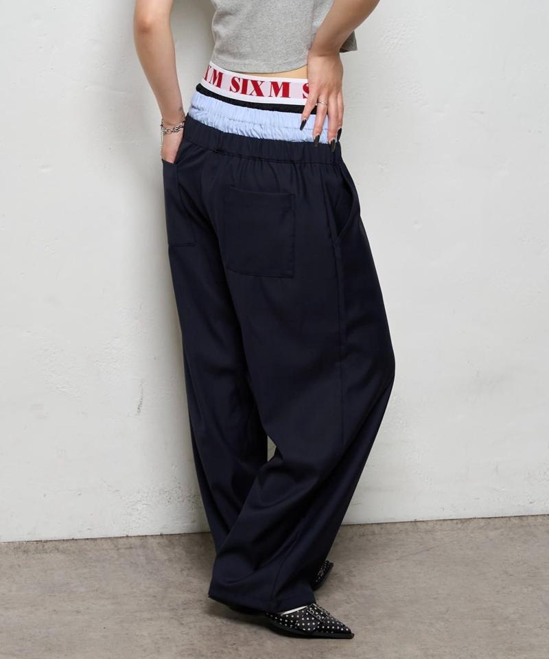 【新色追加】Six M/シックスエム トリプルレイヤードパンツ