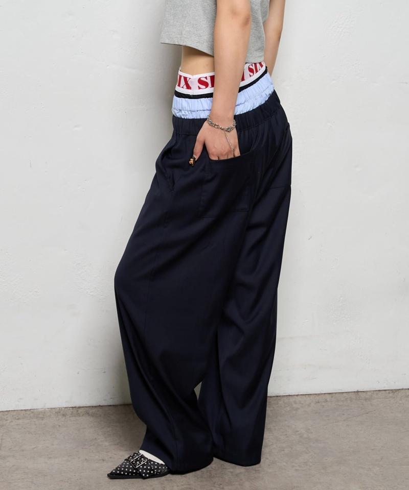 【新色追加】Six M/シックスエム トリプルレイヤードパンツ