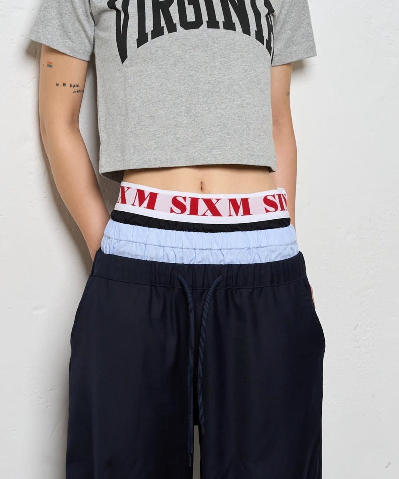 【新色追加】Six M/シックスエム トリプルレイヤードパンツ