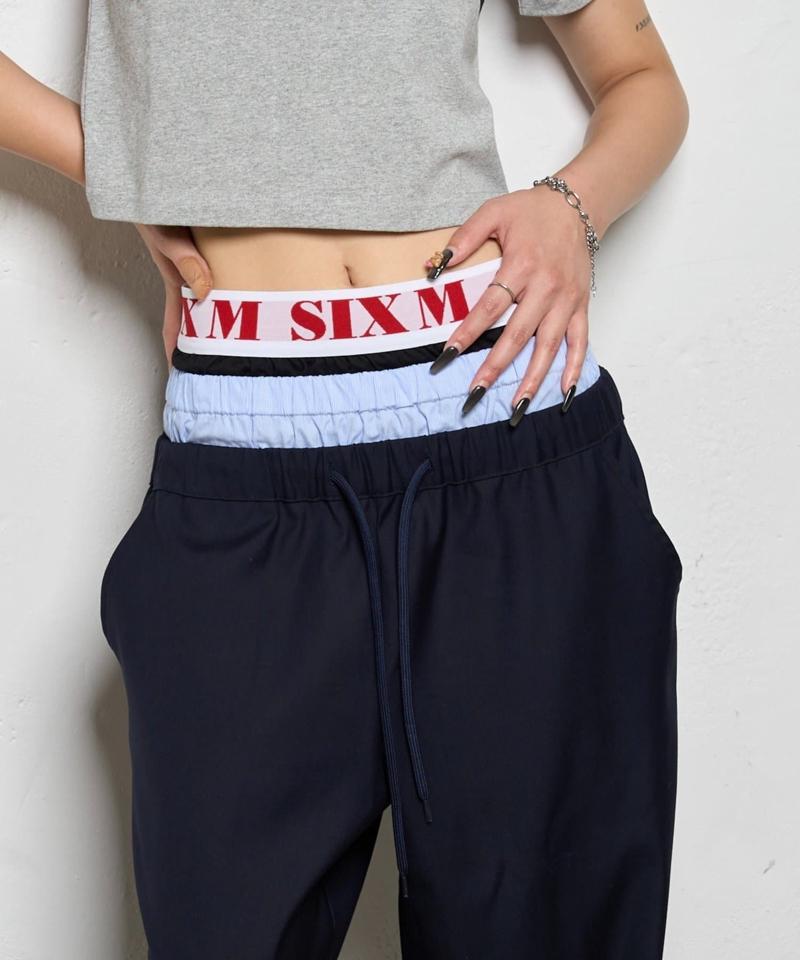 【新色追加】Six M/シックスエム トリプルレイヤードパンツ