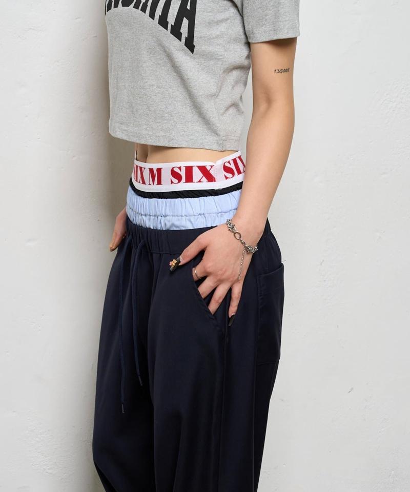 【新色追加】Six M/シックスエム トリプルレイヤードパンツ