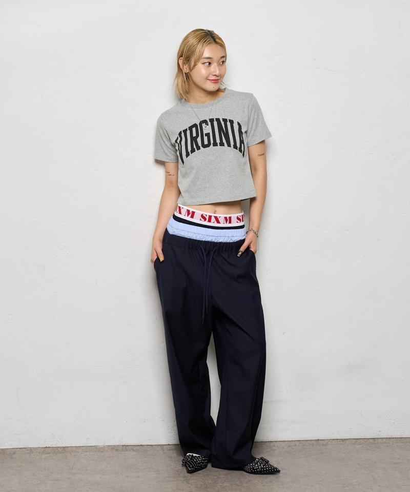 【新色追加】Six M/シックスエム トリプルレイヤードパンツ