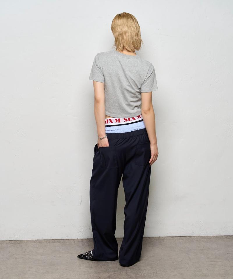 【新色追加】Six M/シックスエム トリプルレイヤードパンツ