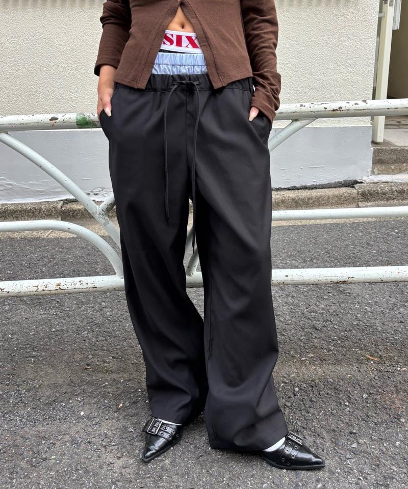 【新色追加】Six M/シックスエム トリプルレイヤードパンツ