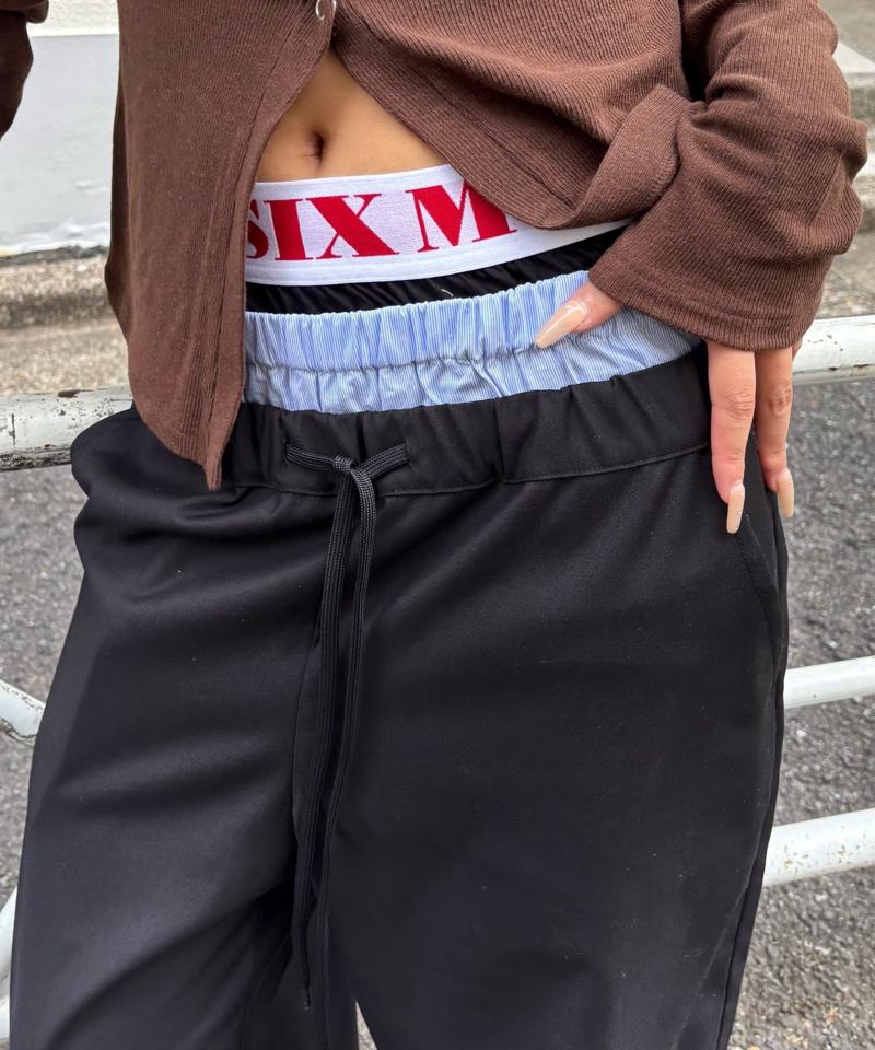【新色追加】Six M/シックスエム トリプルレイヤードパンツ