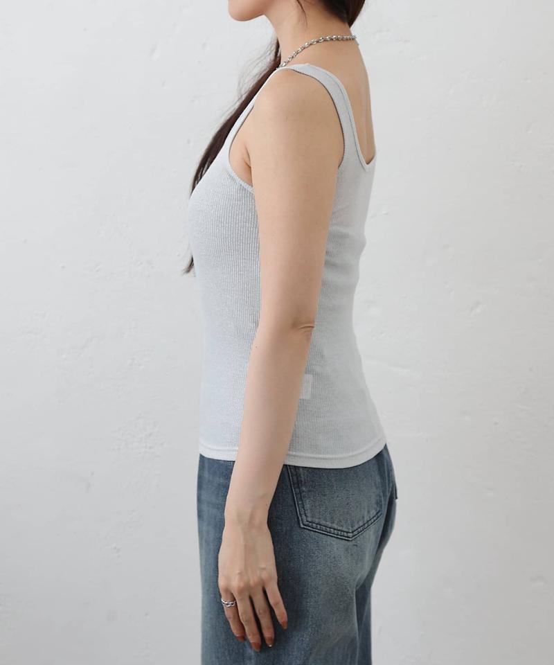 【リバイバル】ラメフライススクエアタンクトップ