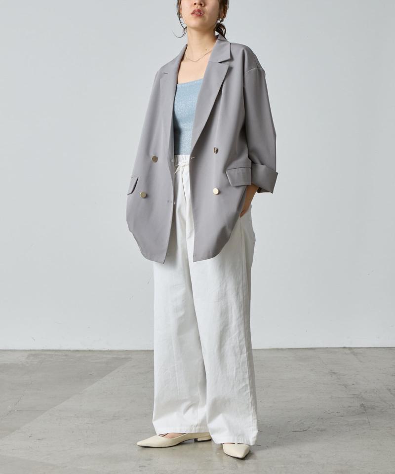 ラメフライスカップ付Wストラップキャミソール