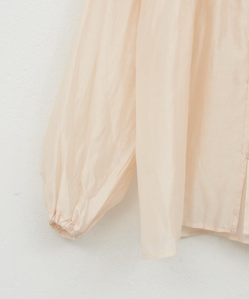 【WEB限定】シャーリング使いシアーブラウス