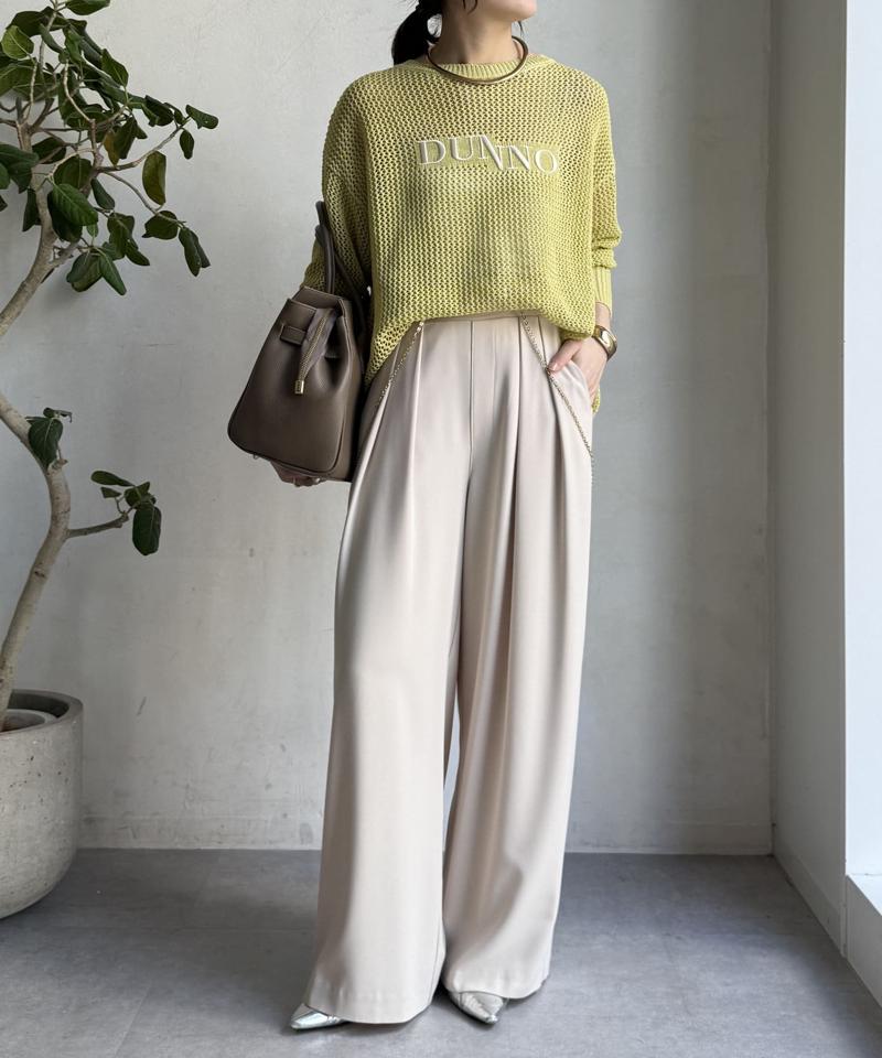 【WEB限定】メッシュラメロゴニット