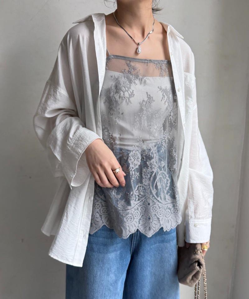 【新色追加】スカラレースキャミ