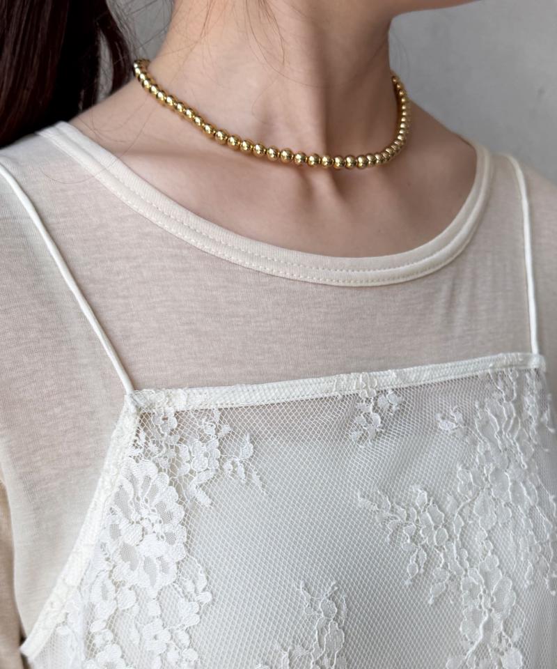 【新色追加】スカラレースキャミ