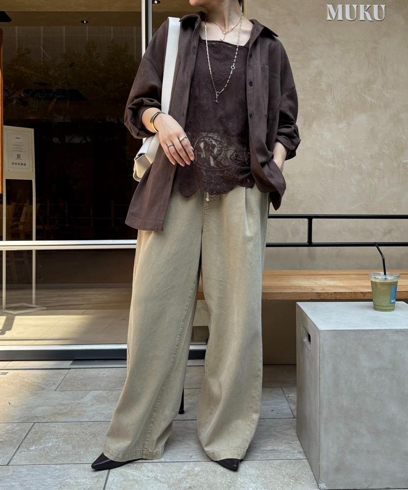 【新色追加】スカラレースキャミ