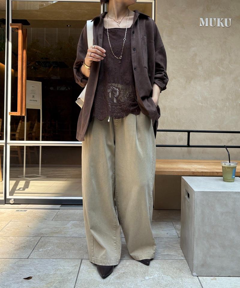 【新色追加】スカラレースキャミ