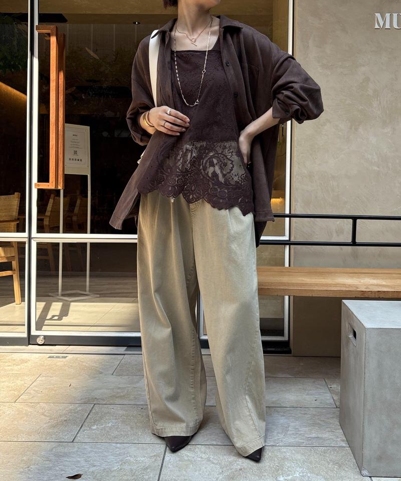 【新色追加】スカラレースキャミ