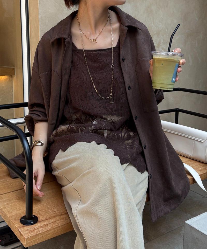 【新色追加】スカラレースキャミ