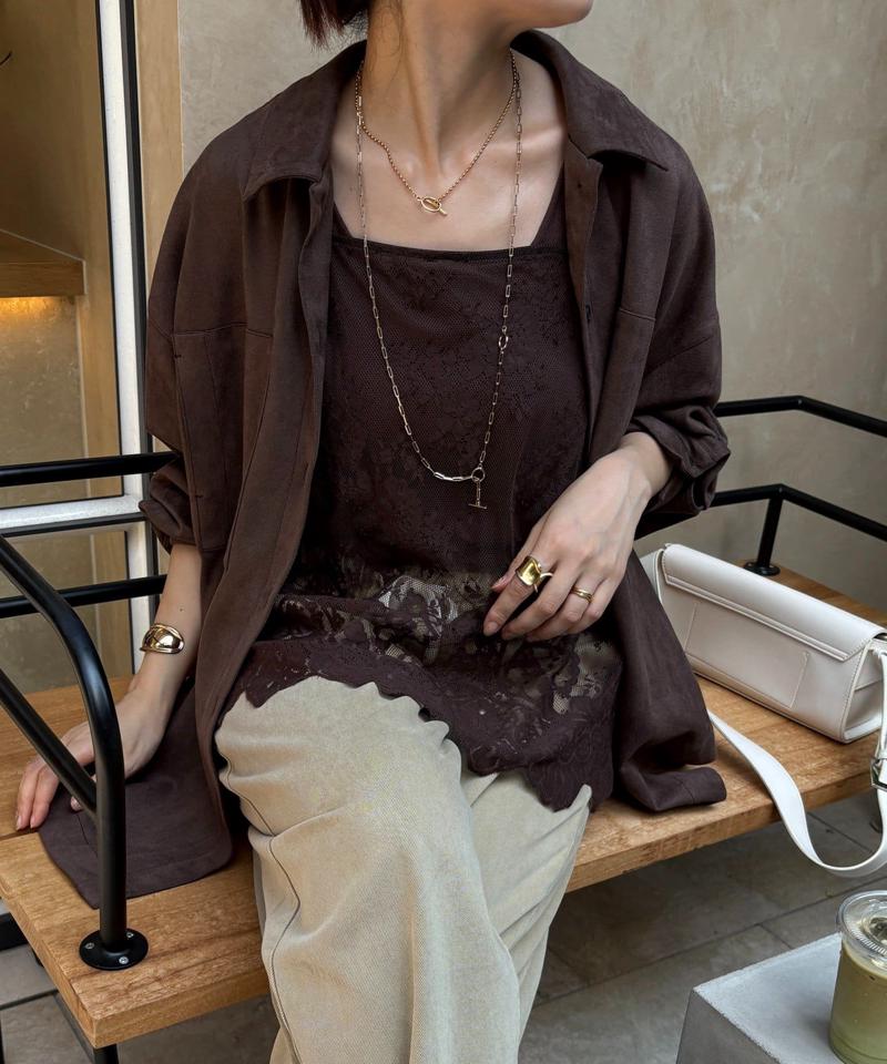 【新色追加】スカラレースキャミ