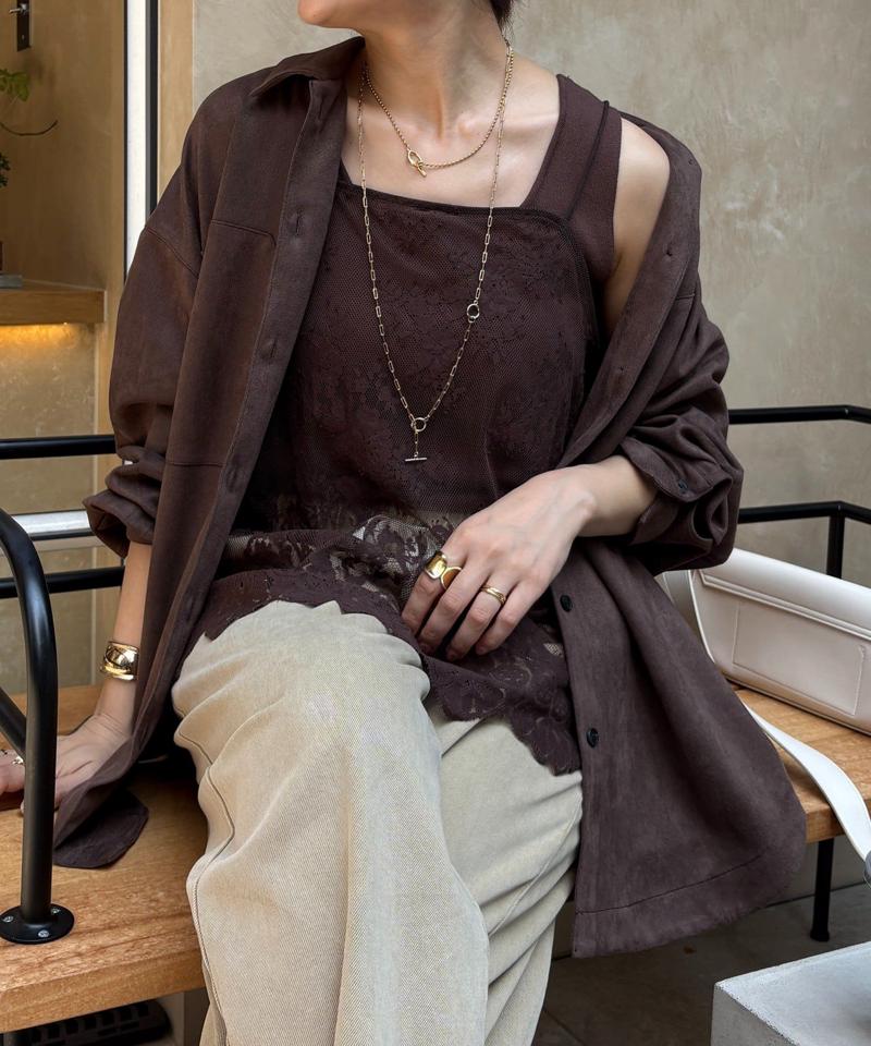 【新色追加】スカラレースキャミ