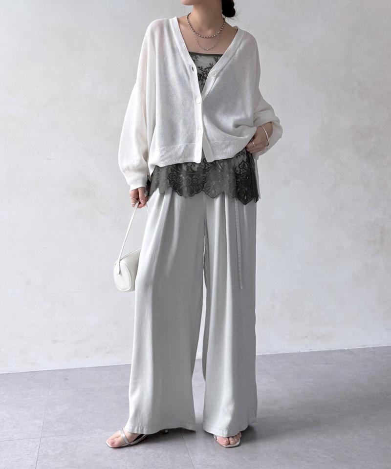 【新色追加】スカラレースキャミ