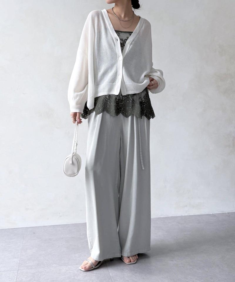 【新色追加】スカラレースキャミ