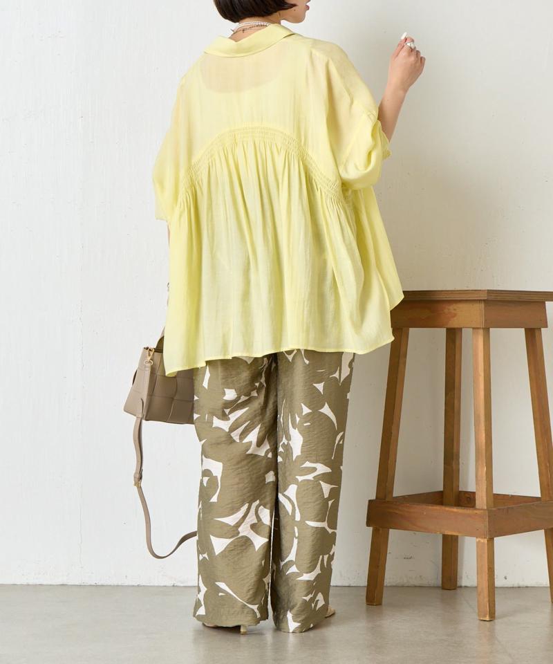 【新色登場】【ドライタッチシャツ】バックカーブシャーリングシャツ
