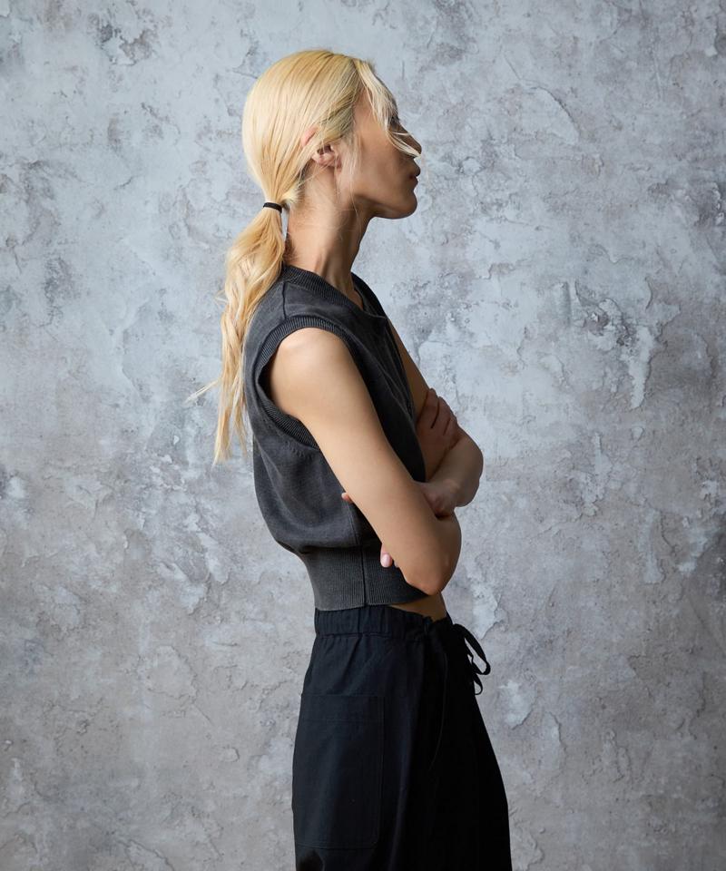 【paradigm】コットンニットコンパクトベスト