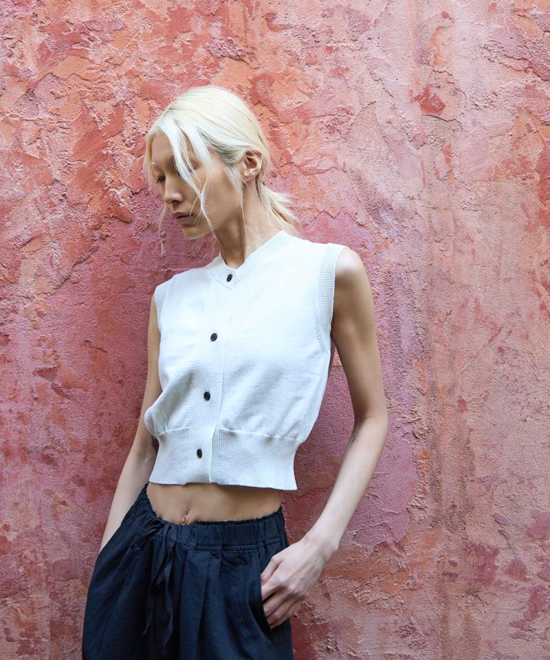 【paradigm】コットンニットコンパクトベスト