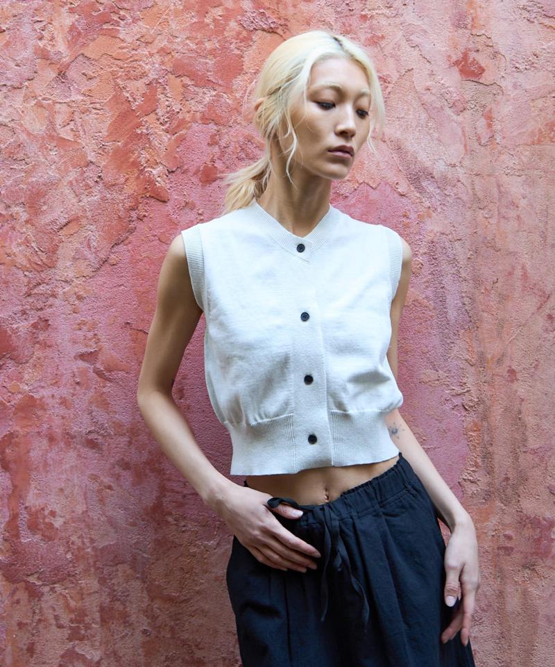 【paradigm】コットンニットコンパクトベスト