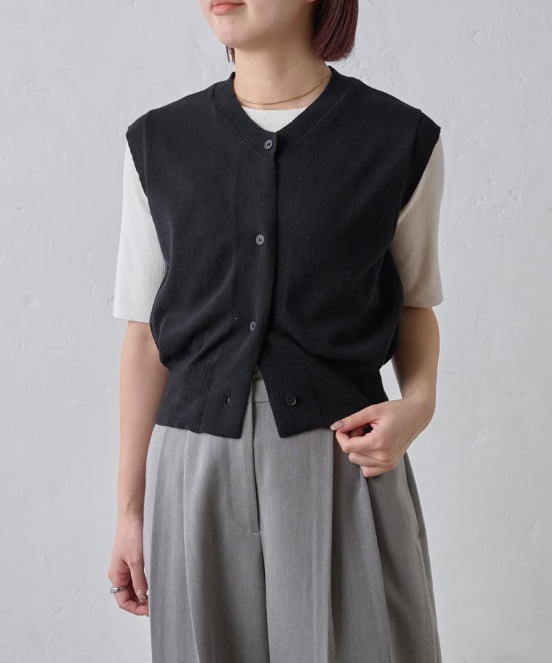 【paradigm】コットンニットコンパクトベスト