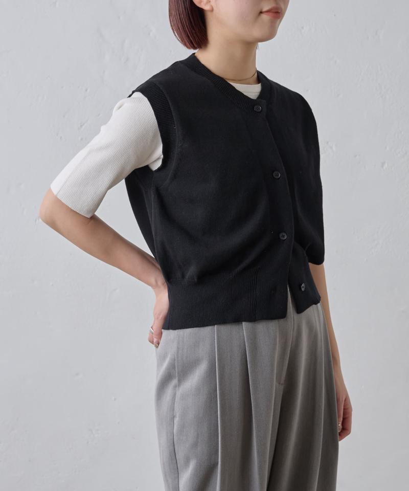 【paradigm】コットンニットコンパクトベスト