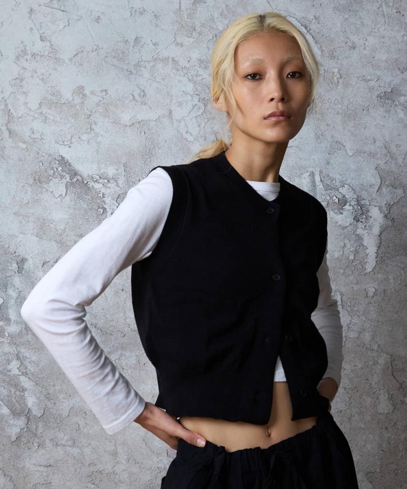 【paradigm】コットンニットコンパクトベスト