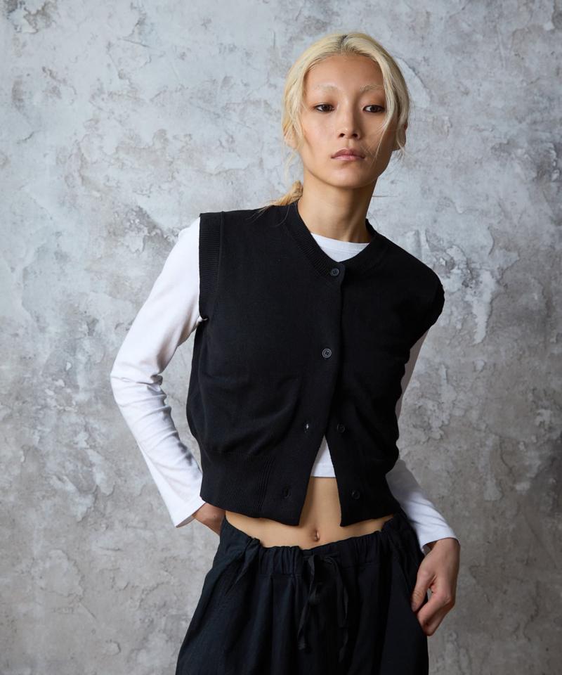 【paradigm】コットンニットコンパクトベスト