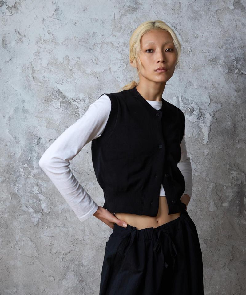 【paradigm】コットンニットコンパクトベスト