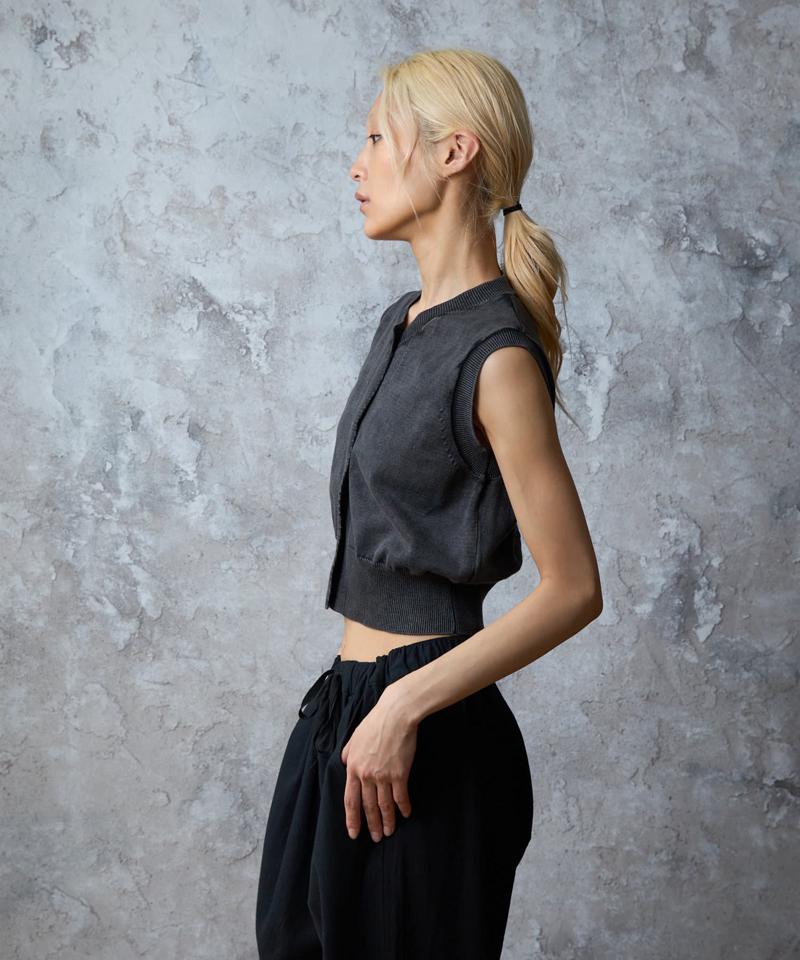 【paradigm】コットンニットコンパクトベスト