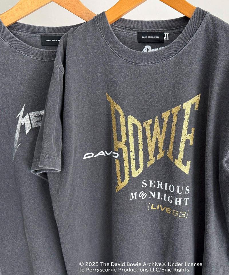 【GOOD ROCK SPEED】BANDグリッタープリント半袖Tシャツ