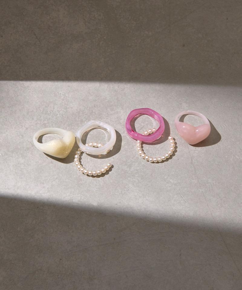 アクリルハートリングセット(3P)