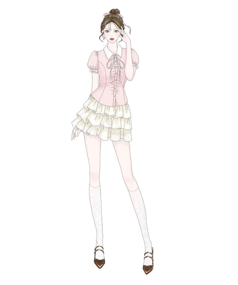 【再販受付中/インフルエンサー企画 】Keru リボンブラウス