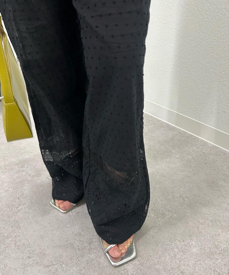 パネルレースパンツ