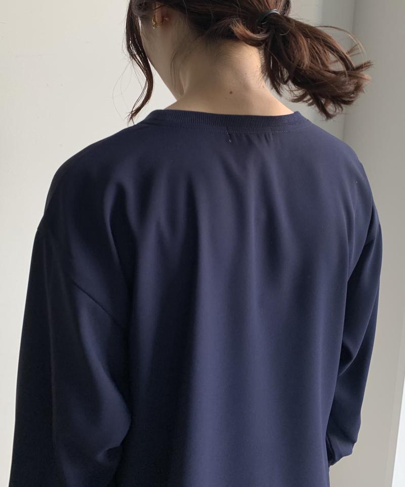 刺繍ロゴジョーゼットTEE