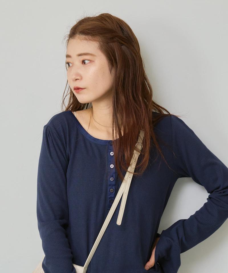 【新色追加/5色展開】ヘンリーリブプルオーバー