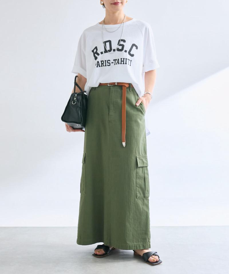 【MONN.:.(モン)】カーゴマキシスカート