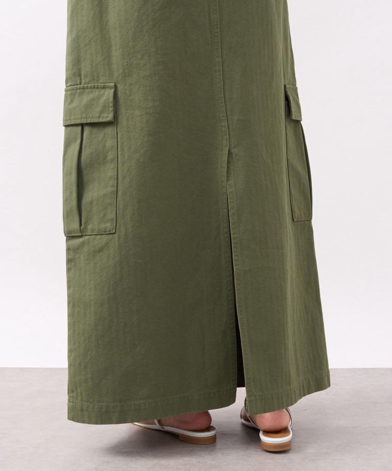 【MONN.:.(モン)】カーゴマキシスカート