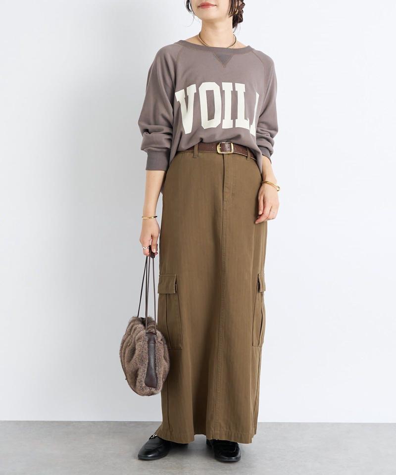 【MONN.:.(モン)】カーゴマキシスカート