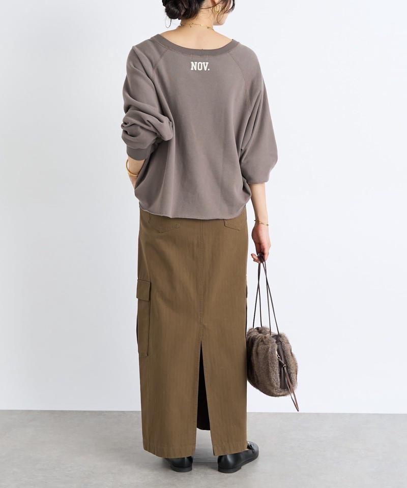 【MONN.:.(モン)】カーゴマキシスカート