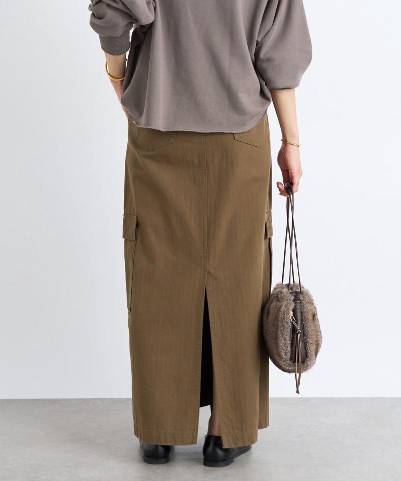 【MONN.:.(モン)】カーゴマキシスカート